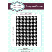 Lisa Horton A6 Background Stamp - Houndstooth Cloth