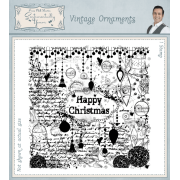 Phill Martin Sentimentally Yours Rubber Stamp - Vintage Ornaments