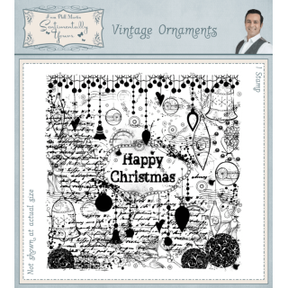 Phill Martin Sentimentally Yours Rubber Stamp - Vintage Ornaments