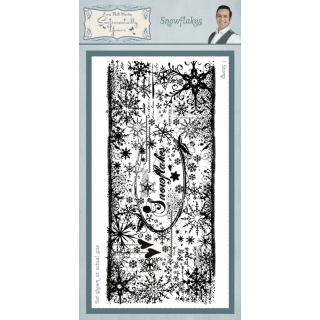 Phill Martin Sentimentally Yours Rubber Stamp - Snowflakes