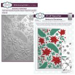 Creative Expressions 3D Embossing Folder and Companion Colouring Stencils Bundle - Nature's Christmas