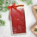 Creative Expressions 3D Embossing Folder and Companion Colouring Stencils Bundle - Poinsettia Bliss