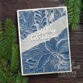 Creative Expressions 3D Embossing Folder and Companion Colouring Stencils Bundle - Poinsettia Bliss