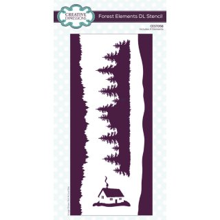 Forest Elements DL Stencil