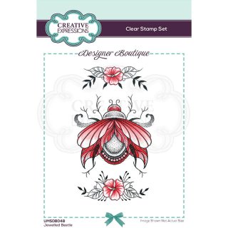 Designer Boutique A6 Clear Stamp Set - Jewelled Beetle