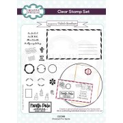 Fabiola Giardinaro A5 Clear Stamp Set - Postcard For Santa