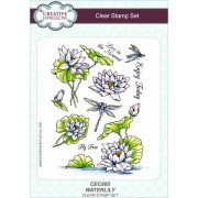 Creative Expressions A5 Clear Stamp Set - Waterlily