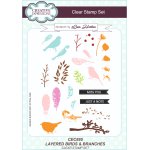 Lisa Horton A5 Clear Stamp Set - Layered Birds & Branches