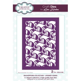 Lisa Horton Craft Dies - Background Collection - Layered Leaves
