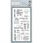 Phill Martin Sentimentally Yours DL Clear Stamp Set - Essential Sentiments