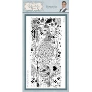 Phill Martin Sentimentally Yours DL Rubber Stamp - Romantica