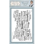 Phill Martin Sentimentally Yours DL Rubber Stamp - Inspirational Sentiment Cloud
