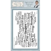 Phill Martin Sentimentally Yours DL Rubber Stamp - Inspirational Sentiment Cloud