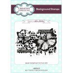 Lisa Horton A6 Background Stamp - Butterfly