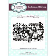 Lisa Horton A6 Background Stamp - Butterfly