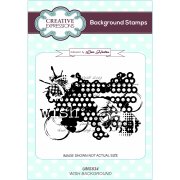 Lisa Horton A6 Background Stamp - Wish