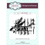 Lisa Horton A6 Background Stamp - Dragonfly