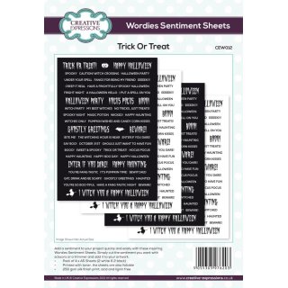 Wordies Sentiment Sheets - Trick or Treat