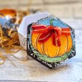 Sam Poole A6 Clear Stamp Set - Ghost Pumpkin