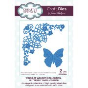 Wings of Wonder Craft Die - Butterfly Swirl Corner