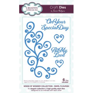Wings of Wonder Craft Die - Swirl Flourish