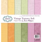 Jamie Rodgers Soft Vintage Textures 8x8 Paper Pad - Creative Expressions