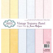 Jamie Rodgers Pastel Vintage Textures 8x8 Paper Pad - Creative Expressions 