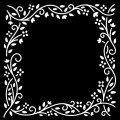 Jamie Rodgers 6x6 Stencil - Entwined Floral Frame