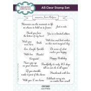 Jamie Rodgers A5 Clear Stamp Set - Just A Note