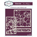 Creative Expressions Jamie Rodgers Stencil Set - Luscious Lilies