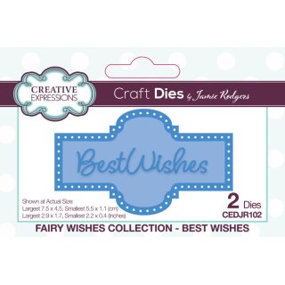 Fairy Wishes Collection Craft Die - Best Wishes