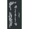 Jamie Rodgers 4x8 Stencil - Entwined Rose