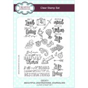 Creative Expressions Journaling A5 Clear Stamp Set - Beautiful Destinations