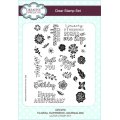 Creative Expressions Journaling A5 Clear Stamp Set - Floral Happiness