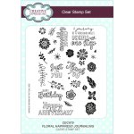 Creative Expressions Journaling A5 Clear Stamp Set - Floral Happiness