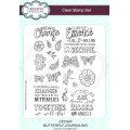 Creative Expressions Journaling A5 Clear Stamp Set -  Butterfly