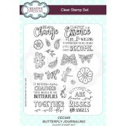 Creative Expressions Journaling A5 Clear Stamp Set -  Butterfly