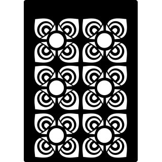 Creative Expressions Mini Stencil - Mosaic Flower