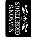 Creative Expressions Mini Stencil - Seasons Greetings