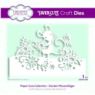 Paper Cuts Edger Die - Garden Mouse