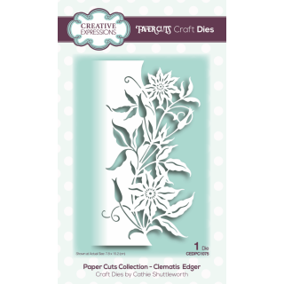 Paper Cuts Edger Die - Clematis