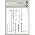 Phill Martin Sentimentally Yours A5 Clear Stamp Set - Essential Banner & Flag Sentiments