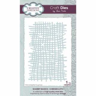Sam Poole Shabby Basics Die - Cheesecloth