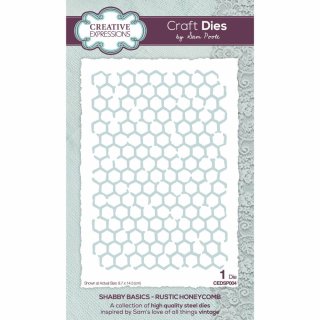Sam Poole Shabby Basics Die - Rustic Honeycomb