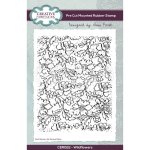 Sam Poole A6 Pre-Cut Rubber Stamp - Wildflowers