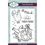 Sam Poole 6x4 Clear Stamp Set - Hey Chick
