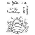 Sam Poole 6x4 Clear Stamp Set - Bee-you-tiful Beehive