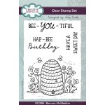 Sam Poole 6x4 Clear Stamp Set - Bee-you-tiful Beehive