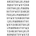 Sam Poole 6x4 Cling Mounted Rubber Stamp - Rustic Alphabet 