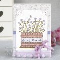 Sam Poole 6x4 Clear Stamp Set - Floral Garden Gate